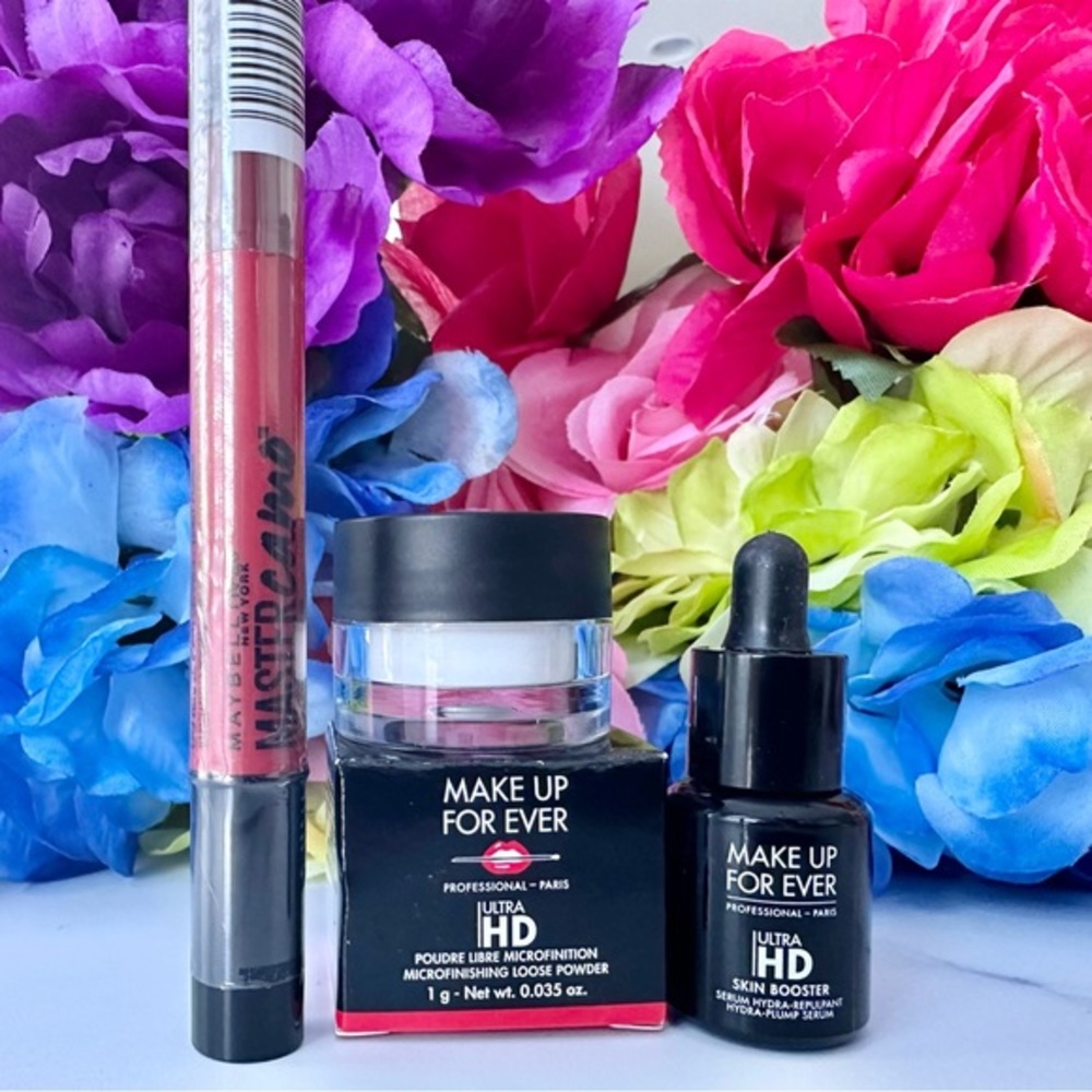 Makeup Forever Setting Powder & Face Serum & Mabelline Master Camo ColorCorrect